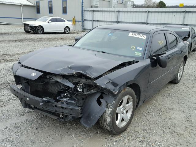 2B3KA43D29H572905 - 2009 DODGE CHARGER BLACK photo 2