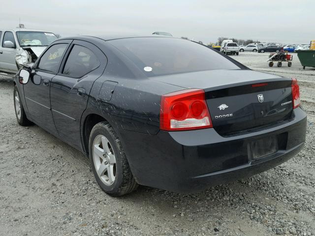 2B3KA43D29H572905 - 2009 DODGE CHARGER BLACK photo 3