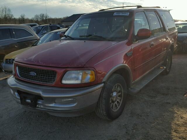 1FMEU17L82LA09851 - 2002 FORD EXPEDITION MAROON photo 2