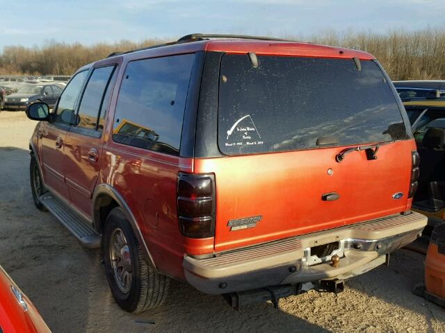 1FMEU17L82LA09851 - 2002 FORD EXPEDITION MAROON photo 3