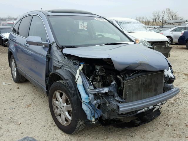 JHLRE48748C016345 - 2008 HONDA CR-V EXL BLUE photo 1