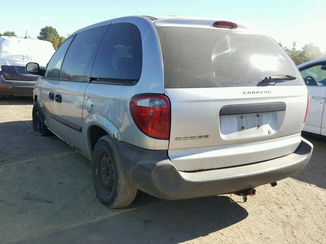 1D4GP25E25B333793 - 2005 DODGE CARAVAN SE SILVER photo 3