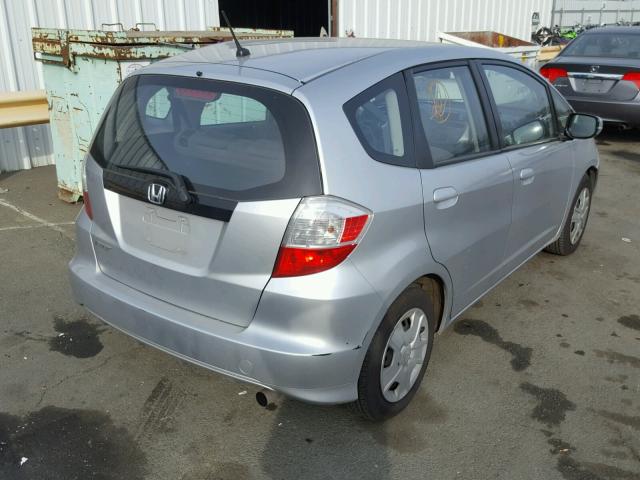 JHMGE8H34DC040260 - 2013 HONDA FIT SILVER photo 4