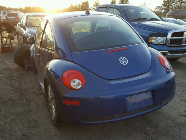 3VWRW31C08M522665 - 2008 VOLKSWAGEN NEW BEETLE BLUE photo 3