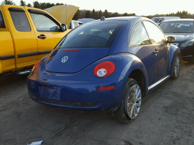 3VWRW31C08M522665 - 2008 VOLKSWAGEN NEW BEETLE BLUE photo 4