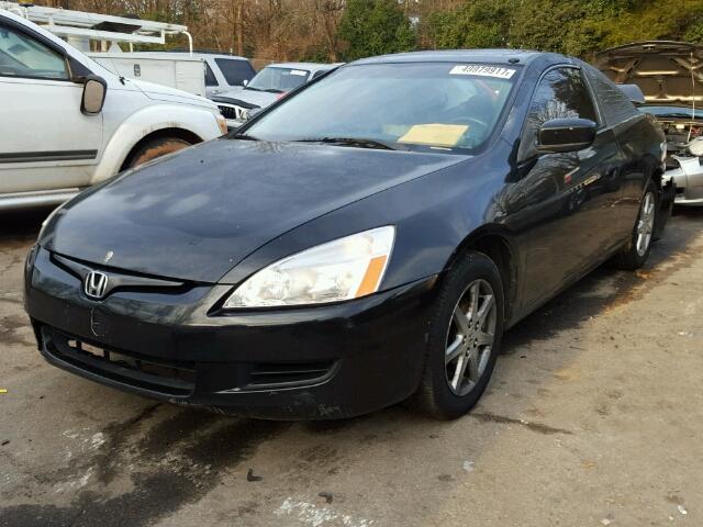 1HGCM82683A035418 - 2003 HONDA ACCORD EX BLACK photo 2