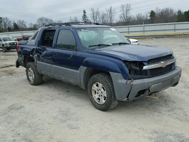 3GNEK13T82G260339 - 2002 CHEVROLET AVALANCHE BLUE photo 1