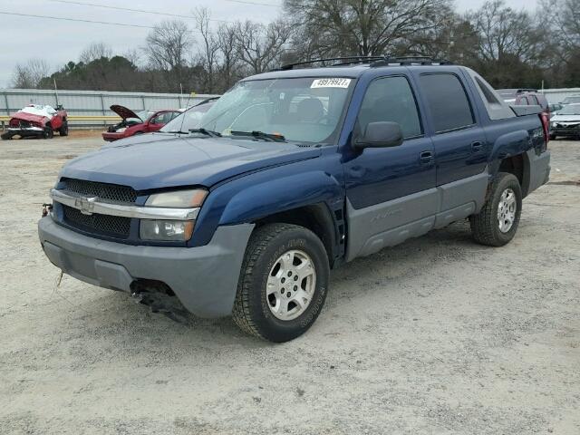 3GNEK13T82G260339 - 2002 CHEVROLET AVALANCHE BLUE photo 2