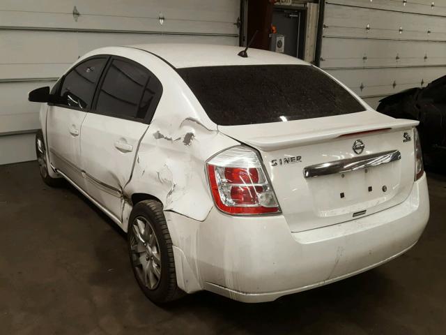 3N1AB6AP4BL731147 - 2011 NISSAN SENTRA 2.0 WHITE photo 3