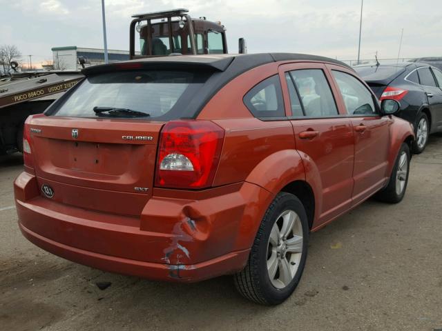 1B3CB4HA3AD532799 - 2010 DODGE CALIBER SX ORANGE photo 4