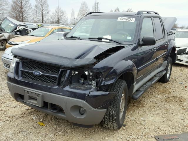 1FMZU77E02UB17946 - 2002 FORD EXPLORER S BLUE photo 2