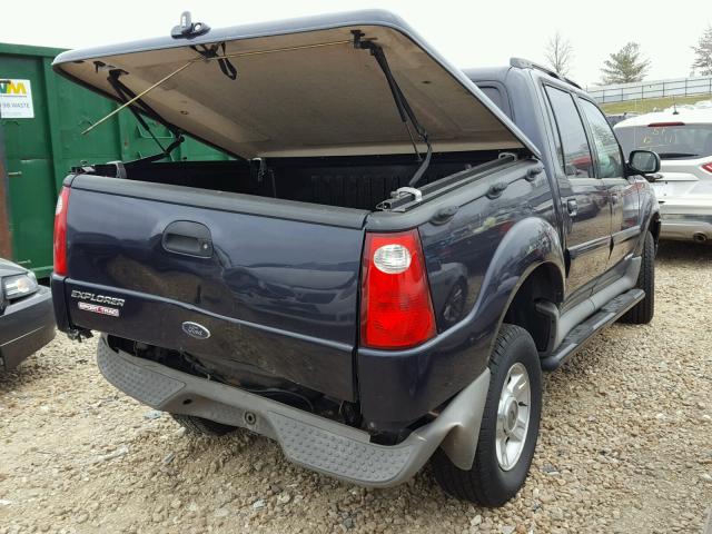 1FMZU77E02UB17946 - 2002 FORD EXPLORER S BLUE photo 4