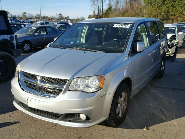 2C4RDGDG0CR128826 - 2012 DODGE GRAND CARA SILVER photo 2