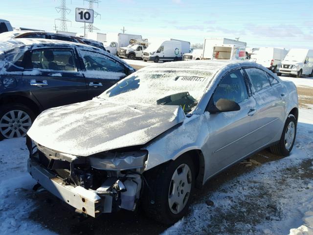 1G2ZF55B964261761 - 2006 PONTIAC G6 SE SILVER photo 2