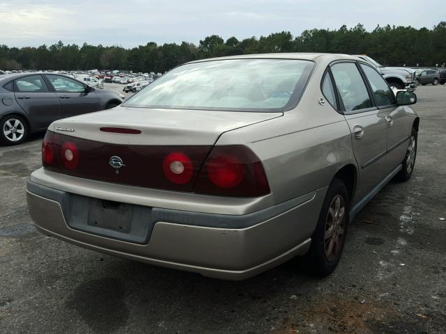 2G1WF55E129342858 - 2002 CHEVROLET IMPALA GOLD photo 4