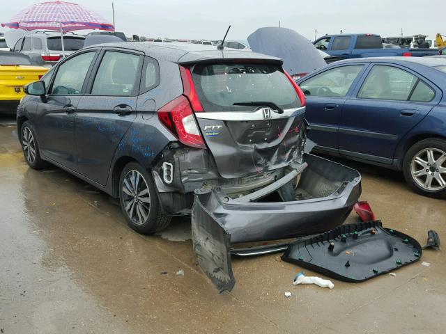 3HGGK5H84FM775747 - 2015 HONDA FIT EX GRAY photo 3