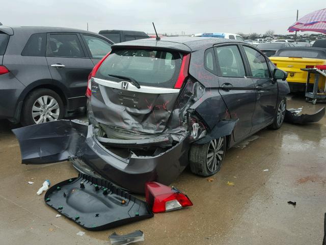 3HGGK5H84FM775747 - 2015 HONDA FIT EX GRAY photo 4