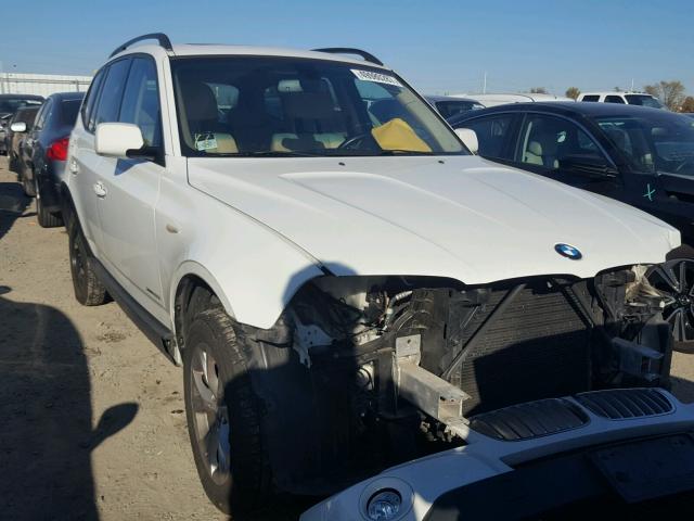 WBXPC93449WJ28862 - 2009 BMW X3 XDRIVE3 WHITE photo 1