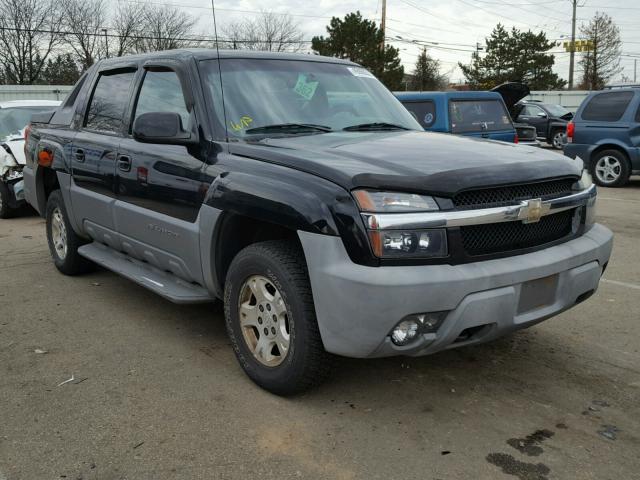 3GNEK13T02G146416 - 2002 CHEVROLET AVALANCHE BLACK photo 1