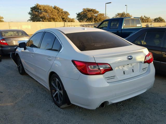 4S3BNAL68F3062589 - 2015 SUBARU LEGACY 2.5 WHITE photo 3