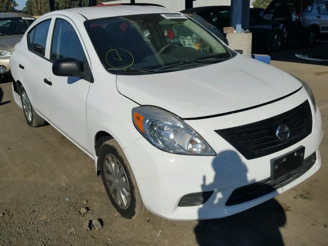 3N1CN7AP8CL860502 - 2012 NISSAN VERSA S WHITE photo 1