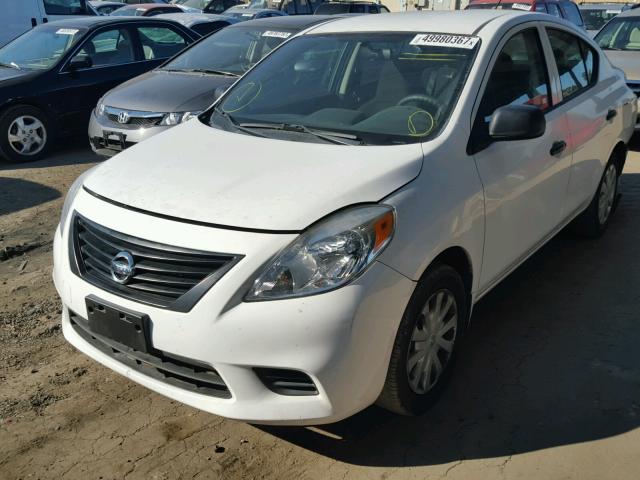 3N1CN7AP8CL860502 - 2012 NISSAN VERSA S WHITE photo 2