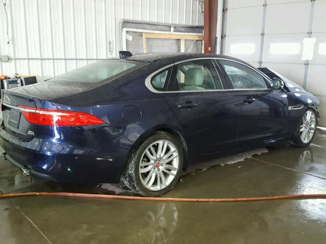 SAJBK4BV6GCY18331 - 2016 JAGUAR XF PRESTIG BLUE photo 4