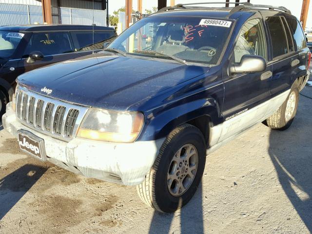 1J4GW58S2XC789321 - 1999 JEEP GRAND CHER BLUE photo 2