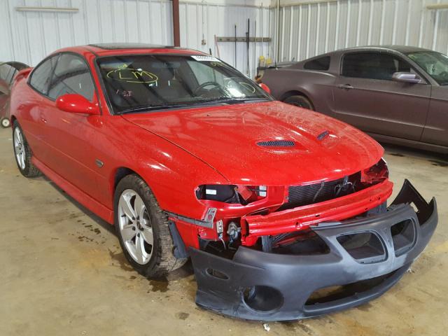 6G2VX12U05L430101 - 2005 PONTIAC GTO RED photo 1