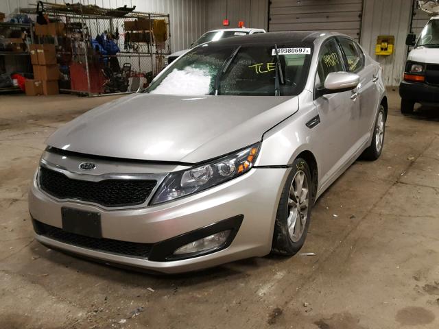 5XXGN4A72CG043549 - 2012 KIA OPTIMA EX SILVER photo 2