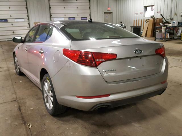 5XXGN4A72CG043549 - 2012 KIA OPTIMA EX SILVER photo 3