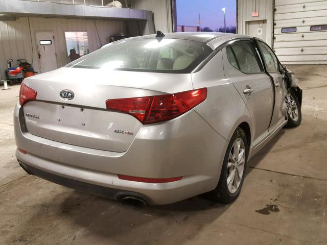5XXGN4A72CG043549 - 2012 KIA OPTIMA EX SILVER photo 4