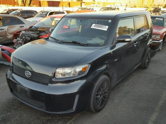 JTLKE50E581025764 - 2008 TOYOTA SCION XB BLACK photo 2