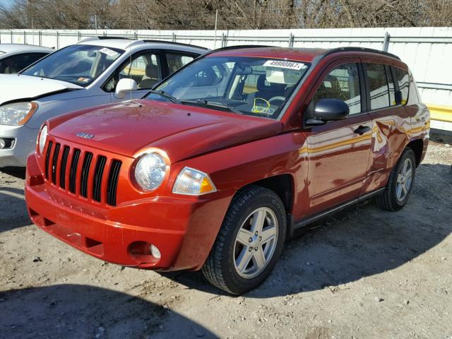 1J8FF47W38D573675 - 2008 JEEP COMPASS SP ნარინჯისფერი ფოტო 2