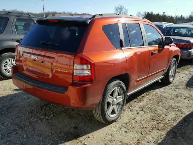 1J8FF47W38D573675 - 2008 JEEP COMPASS SP ნარინჯისფერი ფოტო 4