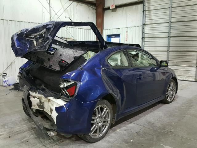 JTKDE167790276260 - 2009 TOYOTA SCION TC BLUE photo 4