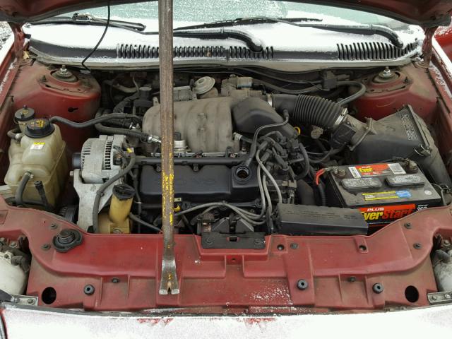 1FALP52U2TG120356 - 1996 FORD TAURUS GL RED photo 7