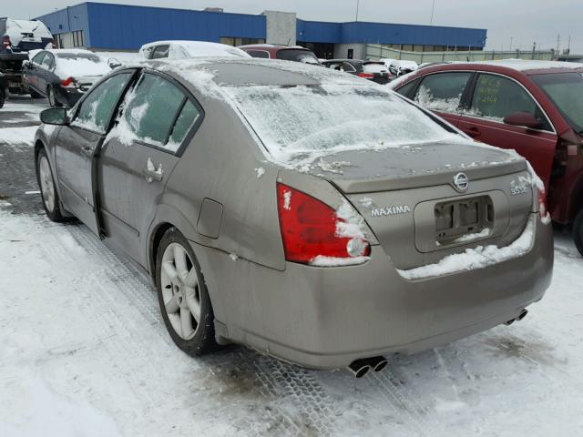 1N4BA41E24C880104 - 2004 NISSAN MAXIMA SE GRAY photo 3