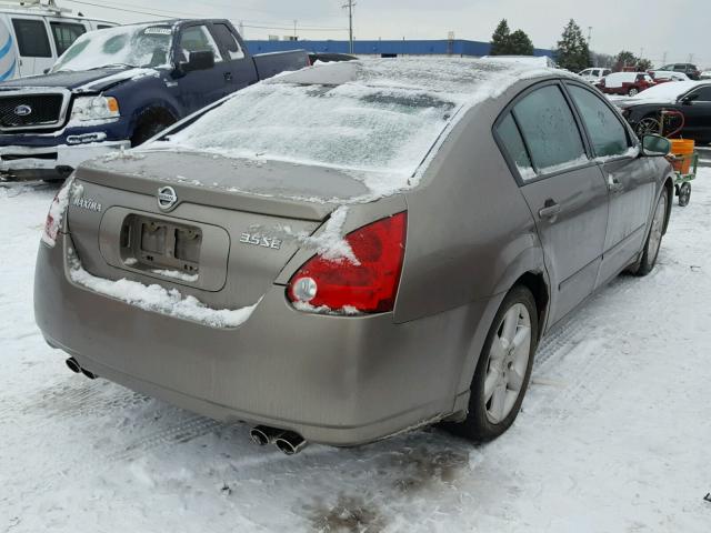 1N4BA41E24C880104 - 2004 NISSAN MAXIMA SE GRAY photo 4