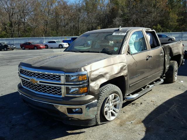 1GCRCREH0FZ201631 - 2015 CHEVROLET SILVERADO BROWN photo 2