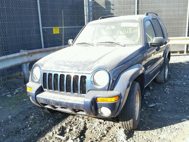 1J4GL58K63W633574 - 2003 JEEP LIBERTY LI BLUE photo 2