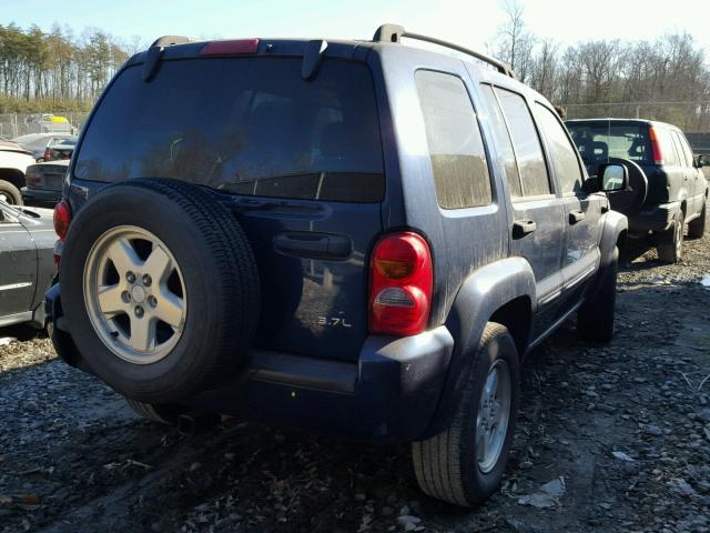 1J4GL58K63W633574 - 2003 JEEP LIBERTY LI BLUE photo 4