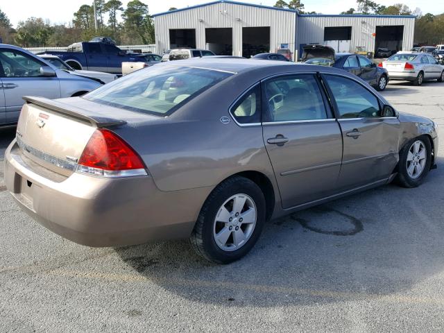 2G1WT58KX79102631 - 2007 CHEVROLET IMPALA LT TAN photo 4