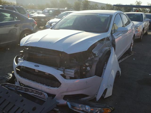 3FA6P0H75DR311135 - 2013 FORD FUSION SE WHITE photo 2