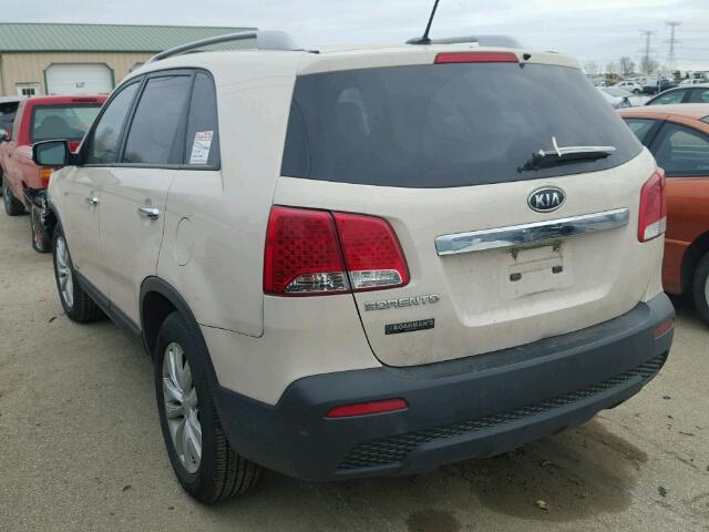 5XYKTDA28BG047264 - 2011 KIA SORENTO BA BEIGE photo 3