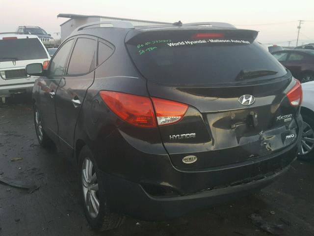 KM8JUCAC3BU290339 - 2011 HYUNDAI TUCSON GLS BLACK photo 3