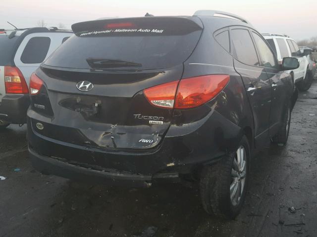 KM8JUCAC3BU290339 - 2011 HYUNDAI TUCSON GLS BLACK photo 4