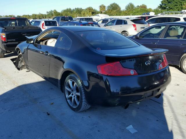 JNKCV54E83M221424 - 2003 INFINITI G35 BLACK photo 3