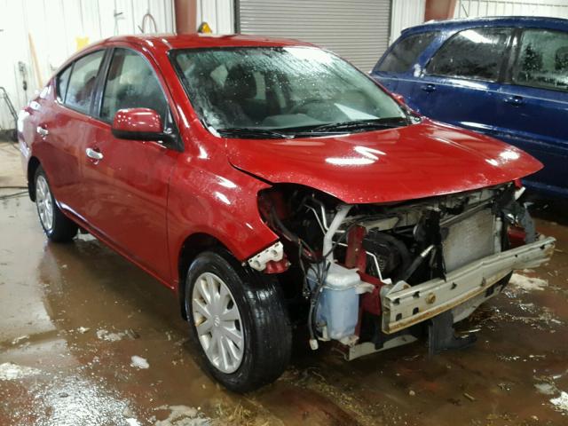 3N1CN7AP3DL876107 - 2013 NISSAN VERSA S RED photo 1