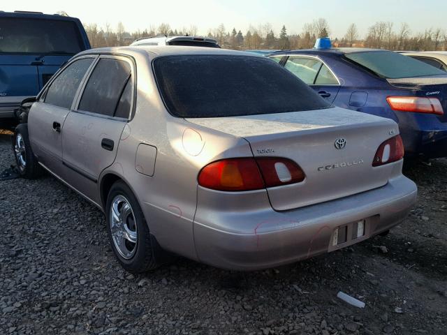 1NXBR12E9YZ413192 - 2000 TOYOTA COROLLA VE BEIGE photo 3